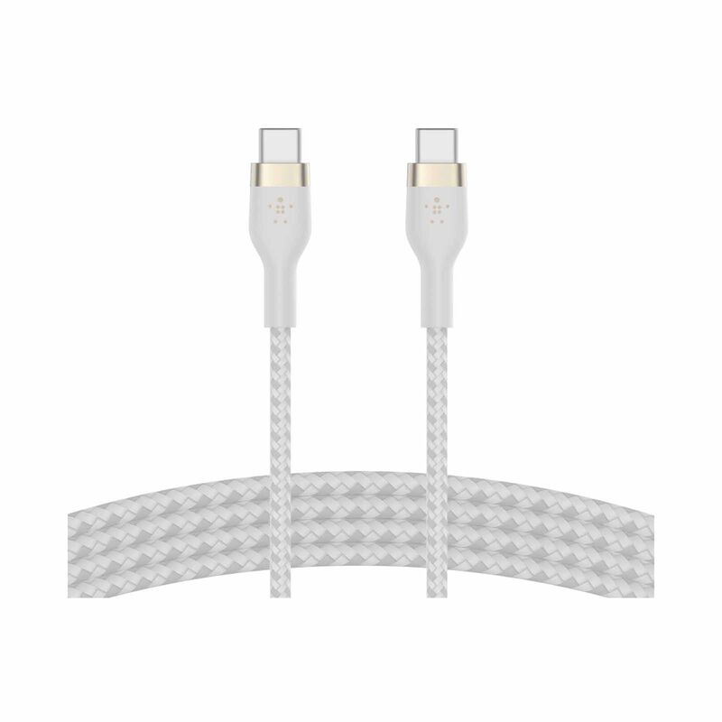 BELKIN Boostcharge Pro Flex Usb-c To Usb-c Cable 60w 1m White CAB011BT1MWH-image 1