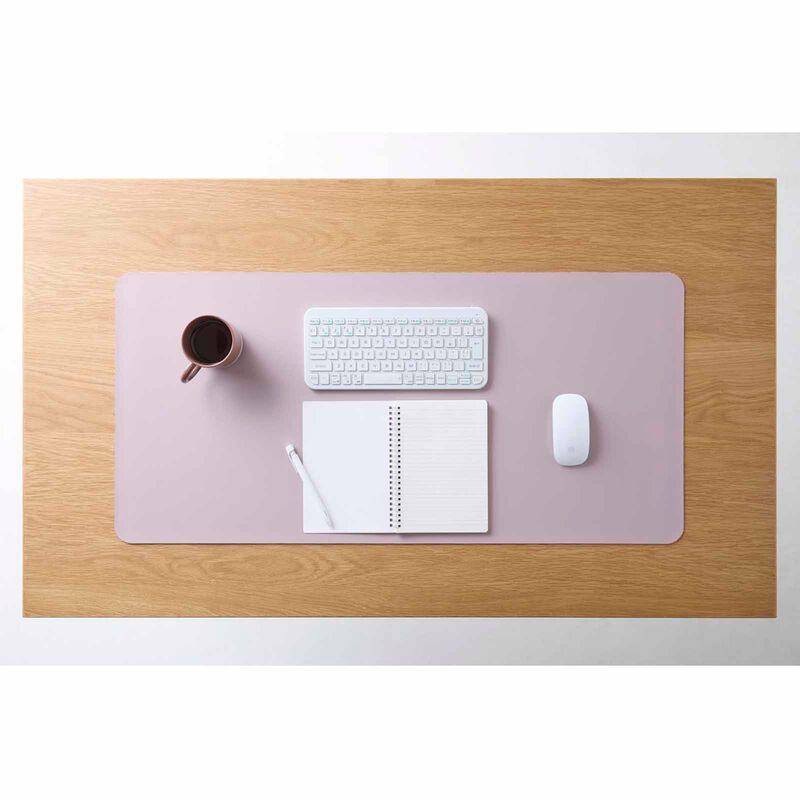 ELECOM Soft Leather Large Desk Mat Pink MP-DM04DPN-image 4