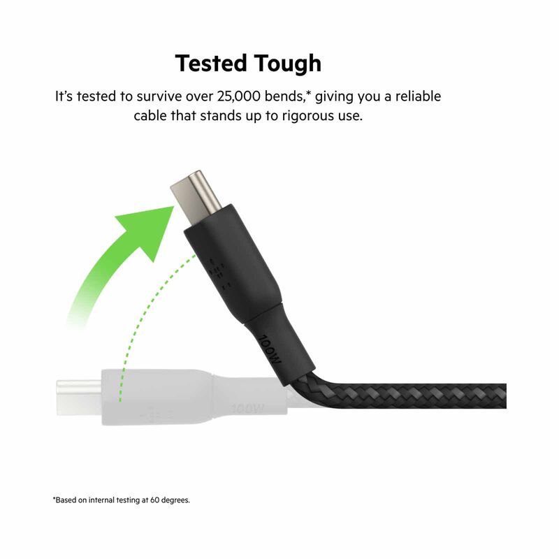 BELKIN Boostcharge Usb-c To Usb-c Cable 100w 3m Black CAB014BT3MBK-image 5