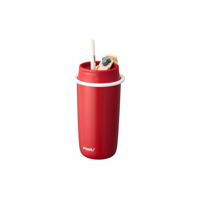 MOSH Latte Tumbler With Straw (480ml) Red DMLS480RD
