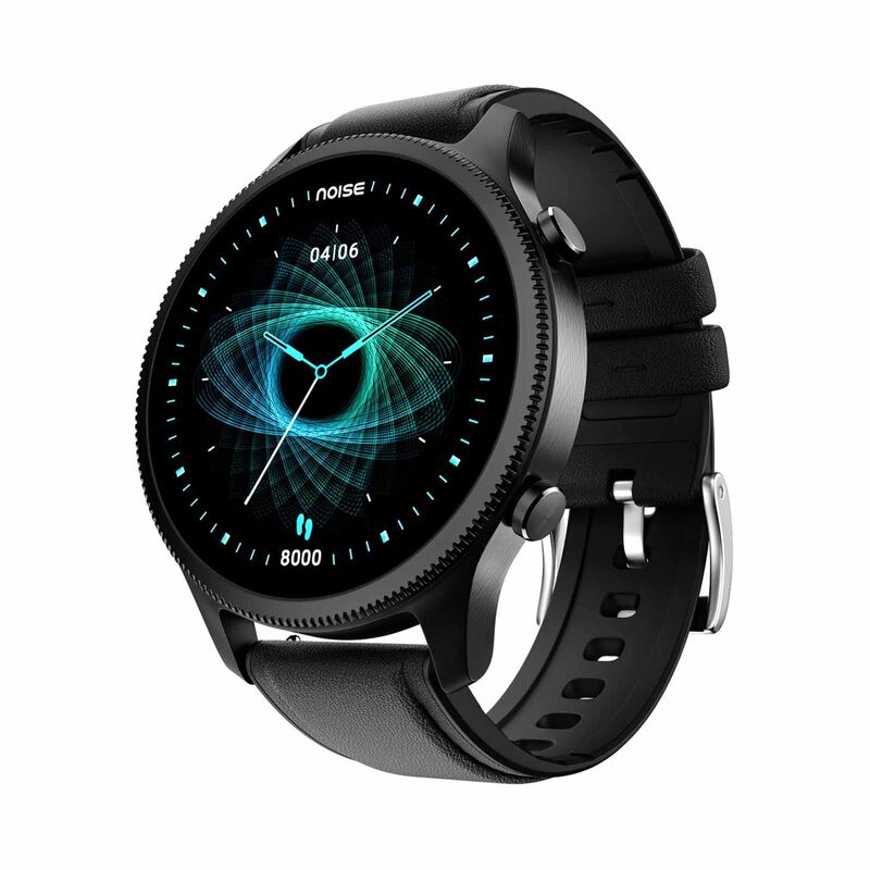 NOISE Noisefit Halo Smartwatch - Classic Black WRB-SW-HALO-LTHR-BLK_BLK-image 5