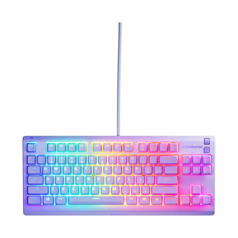 STEELSERIE Water Resistant Quiet Tenkeyless Keyboard With Rgb Lighting- Lavender APEX 3 TKL RGB KEYBOARD US- LAVENDER-image 1