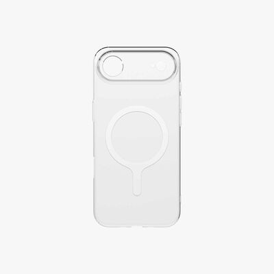 UNIQ Iphone 17 Air (2025) 6.6 Magclick Charging Airsuit - Glossy Clear/white UNIQ-IP6.6(2025)-ASMGCLRW