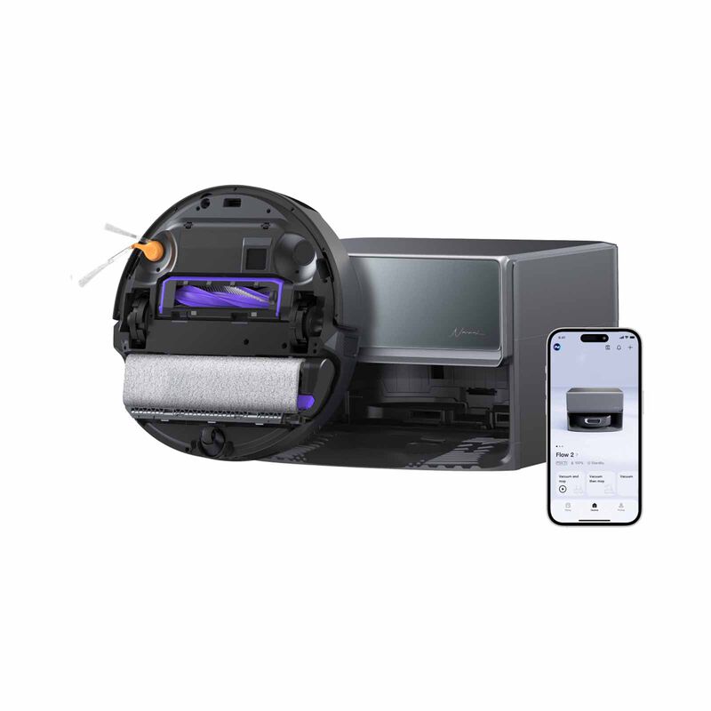 NARWAL Flow2 (compact Station) Robot Vacuum & Mop Black Finish Glass Top YJCC036 - COMPACT STATION-image 3