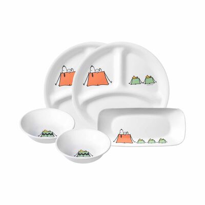 CORELLE 5pc Dinner Set - Snoopy Camping 5A-SPP-SS
