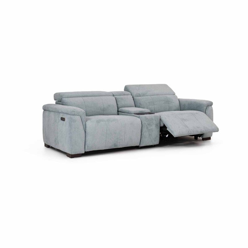 GERBRSI 2rr-e Seater 2 Function+console (fab) Cat A Blue Fabic Recliner Sofa SAGE-image 3