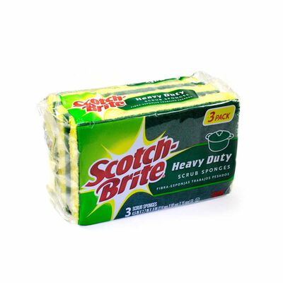 3M SCOTCHB S/b Hd Scrub-sponge 3pcs/pk 420-3PC