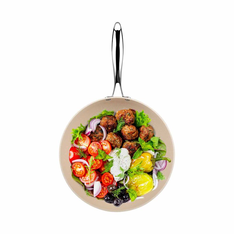 ENDO Wagashi 32cm Skillet-wok - Green E-WGS-32SW - GREEN-image 4