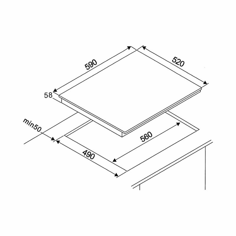 TECNO 60cm 3 Burner Built-in Induction Hob (exclude Installation) TIH 638PS-image 2