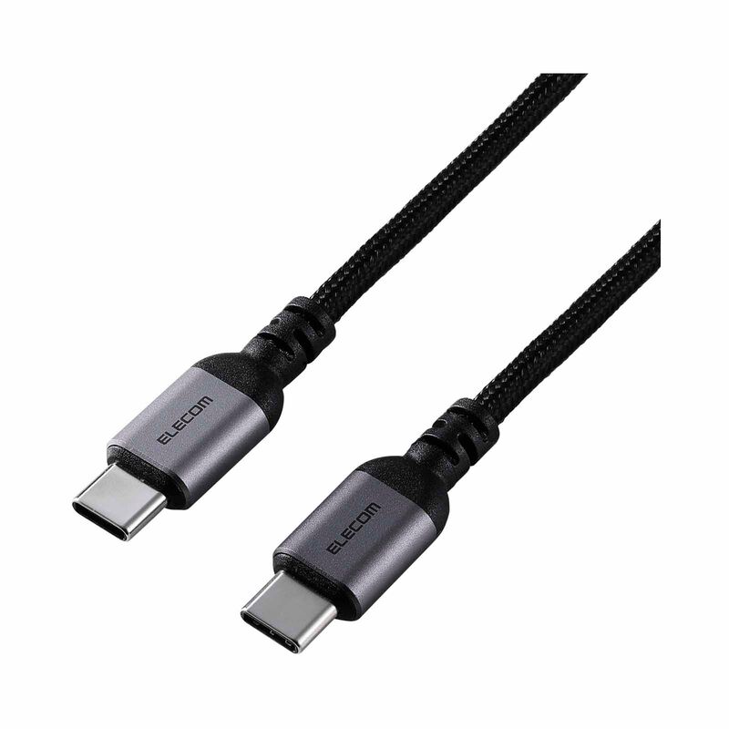 ELECOM Usb C-c Cable 100w 0.5m MPA-CCASAN05BK-image 1