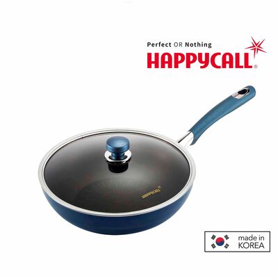 HAPPYCALL Classic Titanium Ih 28cm Wok Pan + Lid 3900-0412