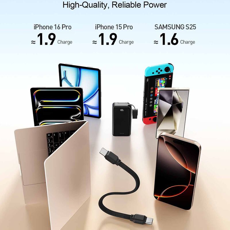 IWALK Macrogo 10000mah 30w Portable Charger With Stand Black UBM001-001A-image 10