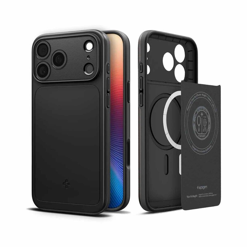 SPIGEN Iphone 17 Pro Max Thin Fit Magfit Black ACS10274-image 1