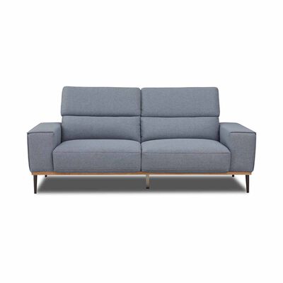 MUZE 3 Seater (fab) Cat C Grey Fabric Sofa NEW CLEO