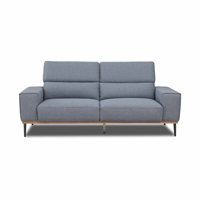 MUZE 3 Seater (fab) Cat C Grey Fabric Sofa NEW CLEO-image 1