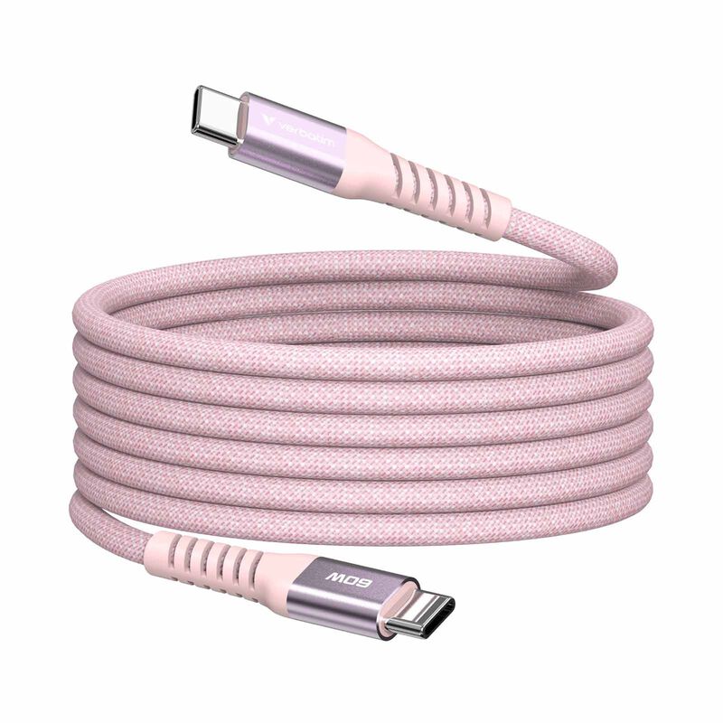 VERBATIM Sync & Charge Usb-c To Usb-c 60w Magnetic 120cm - Pink VM31853-image 2