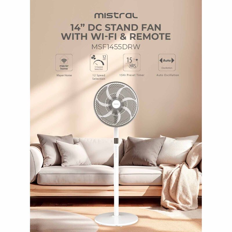 MISTRAL 14 In Dc Stand Fan With Wifi And Remote MSF1455DRW-image 11