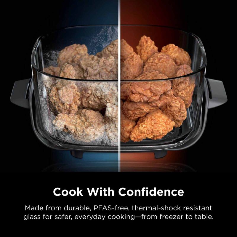 NINJA Crispi Pro Countertop Glass Air Fryer - Rose Quartz AS101SMPK-image 8