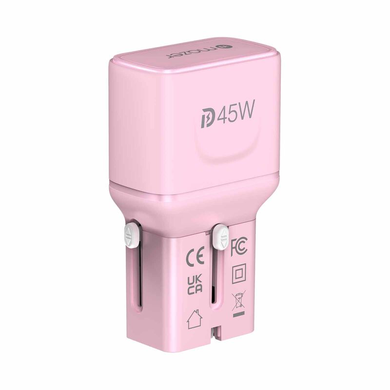 MAZER Infinitetravel Pocket Gan Pd45w 2c Travel Charger-pink M-IFTRAVEL545-PK-image 9