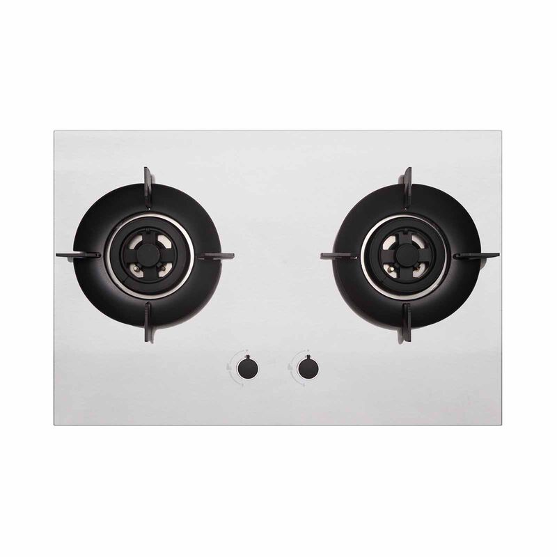 MAYER 75cm 2 Burner Gas Hob (pub/lpg) - Stainless Steel MMSS7502HI-image 1