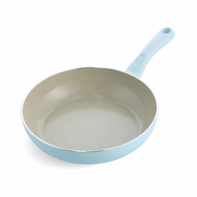 GREENPAN Savory 26cm Deep Frying Pan, Pastel Blue [pfas Free] GPSY010024