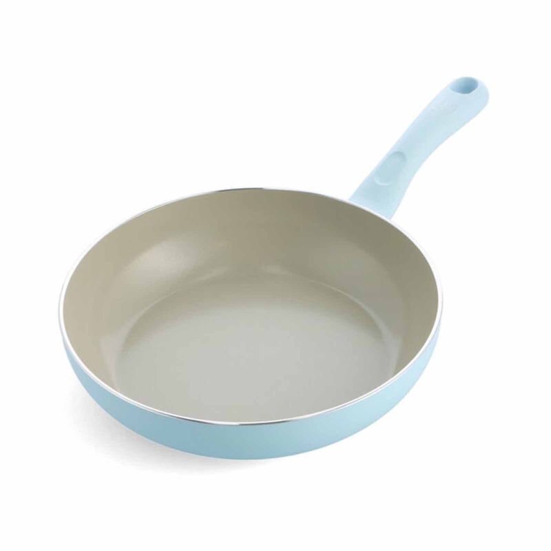 GREENPAN Savory 26cm Deep Frying Pan, Pastel Blue [pfas Free] GPSY010024-image null
