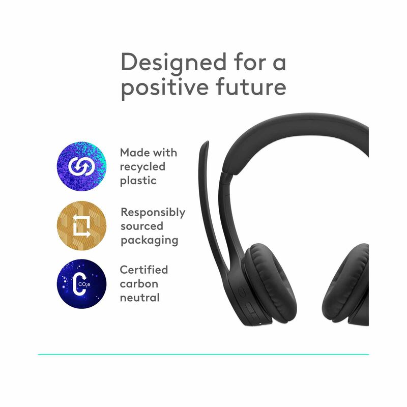 LOGITECH Zone 300 Wireless Bluetooth Headset Graphite 1y 981-001408-image 3