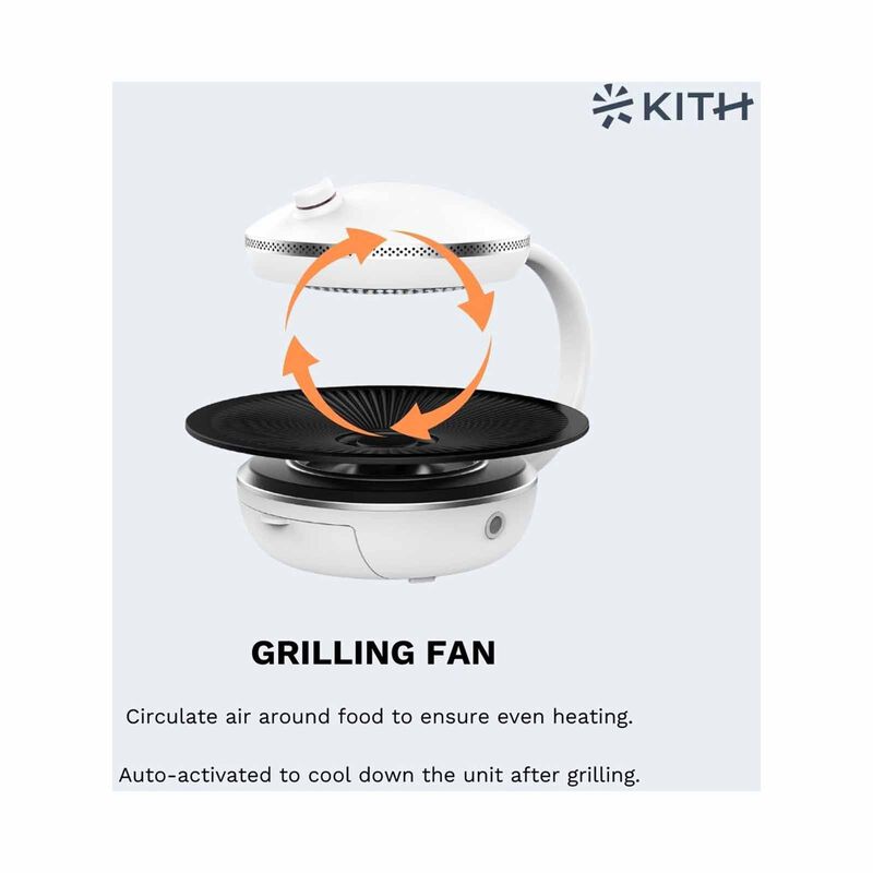 KITH Mini Smokeless Bbq Grill - Knob Control SBG-MINI-W1-image 4