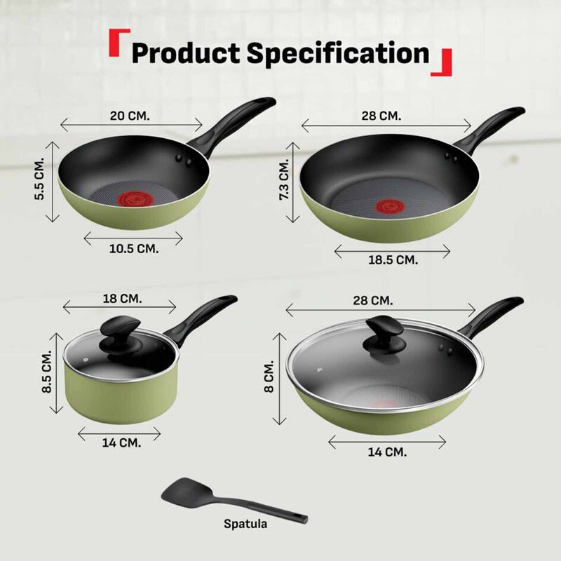 TEFAL Quickchef Non Induction 7pc Cw Set B957S7-image 4