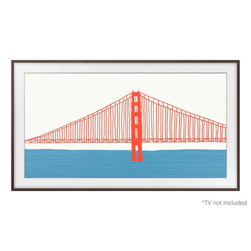 SAMSUNG 75in Brown Frame Bezel For Qa75ls03bakxxs VG-SCFA75BWBRU (BROWN)-image 1
