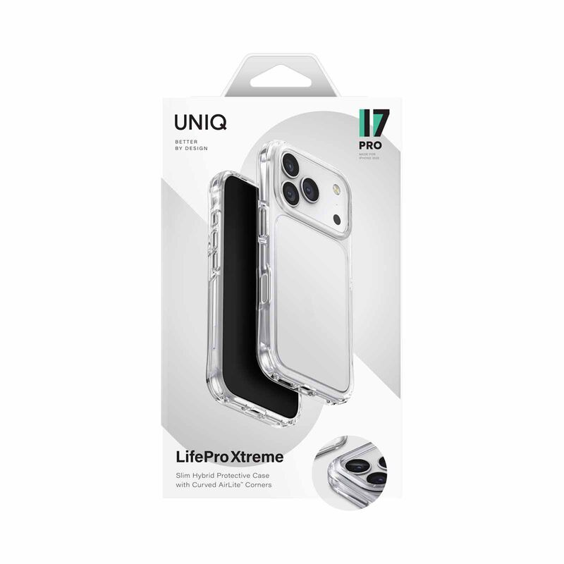 UNIQ Hybrid Iphone 17 Pro (2025) 6.3 Lifepro Xtreme (af) - Crystal Clear UNIQ-IP6.3P(2025)-LPRXCCLR-image 1