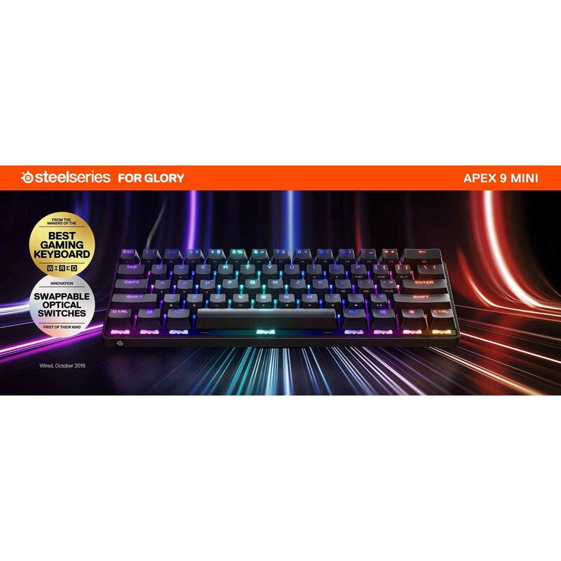 STEELSERIE Us Gaming Wired Keyboard APEX 9 MINI-image 15