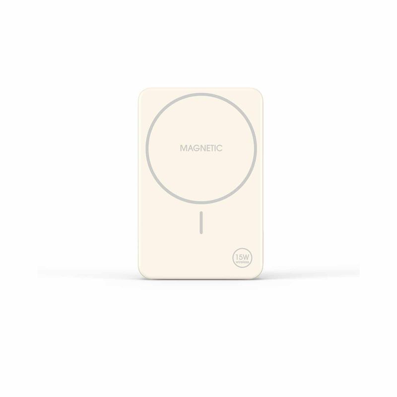 MAZER Magnetic 15w 10,000mah/pd30w With Istand Power Bank-cream M-MAGAIR20-CM-image 1