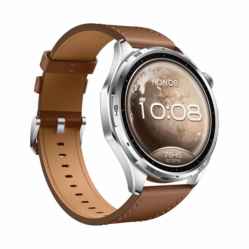 HONOR Watch 6 Std Bt 32mb+4gb Global Ver (twilight Brown With Brown Leather Strap) ROM-B09-image 2
