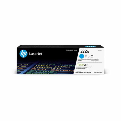 HP 222a Cyan Original Laserjet Toner Cartridge HP 222A CYAN