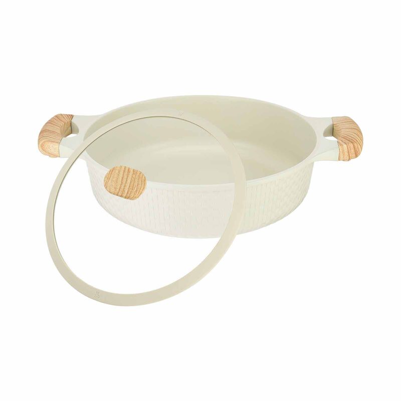 RESTO Shallow Pot With Lid 28inch - Beige 93806-image 2