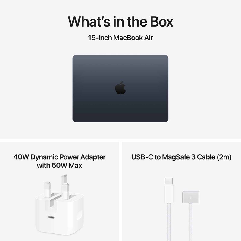 APPLE 15-inch Macbook Air: M5 Chip With 10-core Cpu And 10-core Gpu, 16gb, 1tb Ssd - Midnight MDVK4ZP/A-image 6