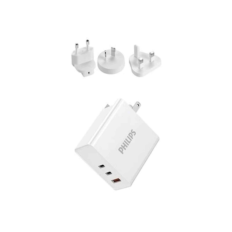 PHILIPS 65w Gan Charger White, Universal Travel Plug DLP2682CW/00-image 4