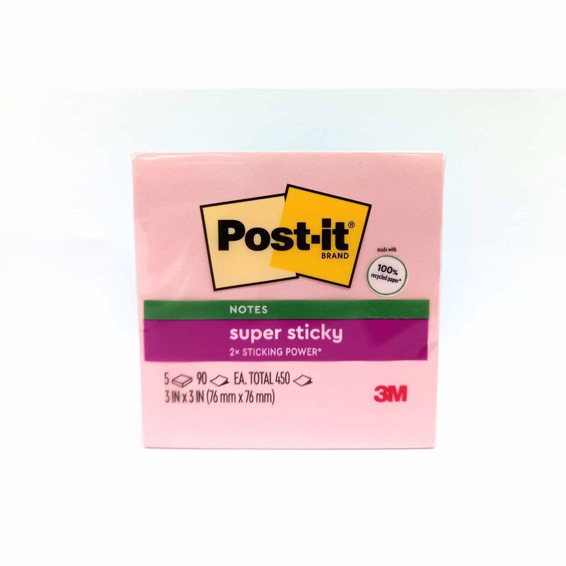 3M POST-IT Super Sticky Notes Pastel 5pads 3x3in 654-5SSNRP-image 1