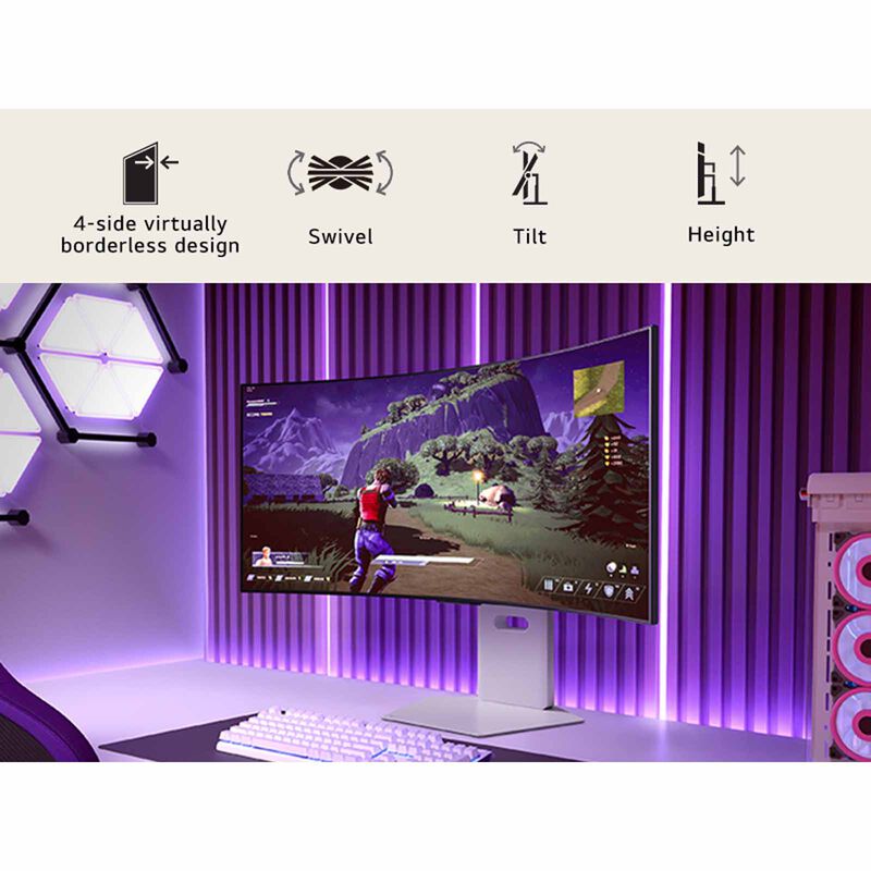 LG 34in Uwqhd Oled 240hz 0.03ms Smart Gaming Monitor 34GX90SB-W-image 14