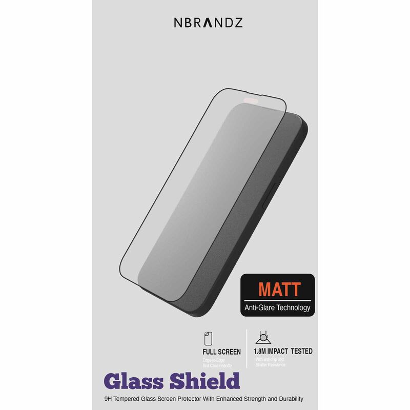 N.BRANDZ Full Cover Anti-glare Gls Protector For Iphone 17pro N-TG-IP17AG63-image 3