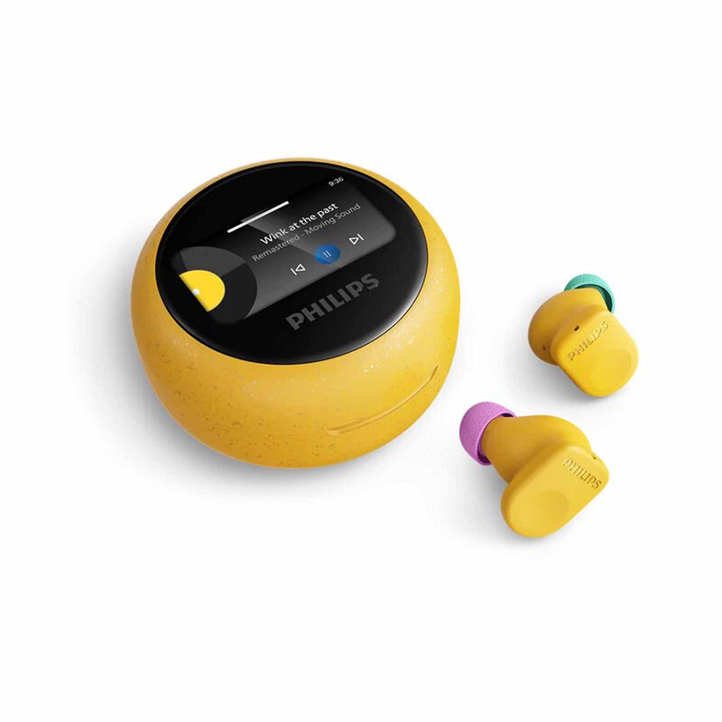 PHILIPS Moving Sound The Buds Spatial Audio Yellow TAMS3YL/00-image 1