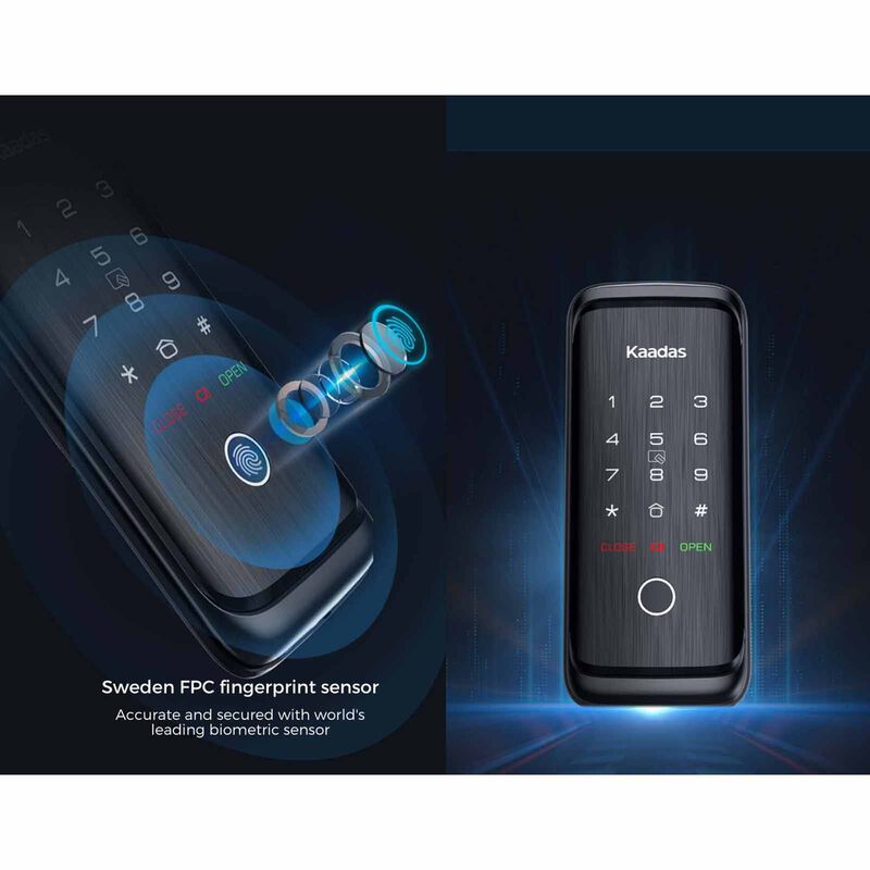 KAADAS Rim Lock For Metal Gate With Dual Unlocking Feature R8GD GATE LOCK-image 10