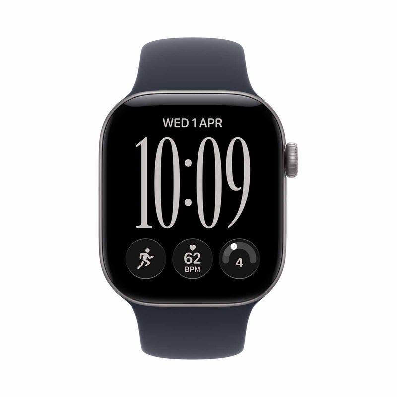 APPLE Watch Series 12 Gps + Cellular 42mm Space Grey Aluminium Case With Navy Blue Sport Band - S/m MJFX4X/A-image 1