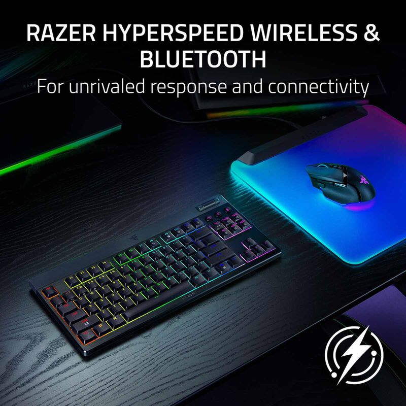 RAZER Blackwidow V4 Low-profile Tenkeyless Hyperspeed (orange Tactile Switch) - Us Layout - Frml RZ03-05450700-R3M1-image 3