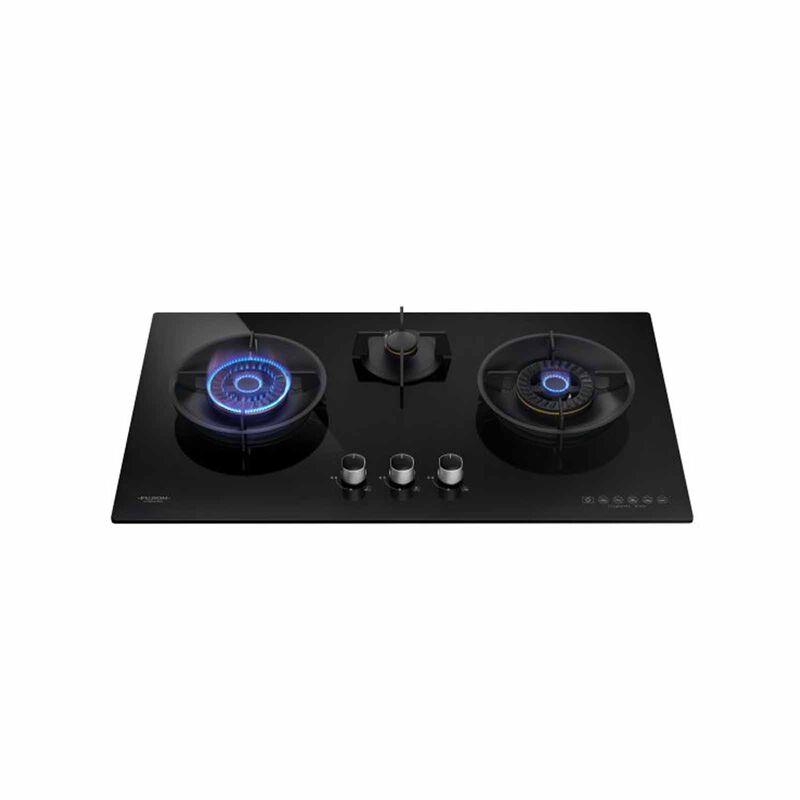 FUJIOH 88cm 3 Burners Gas Hob (tg) - Glass (exclude Installation) FH-GS6530 SVGL TG-image 4