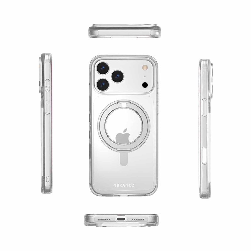 N.BRANDZ Mag360 Touch 360 Rotation Protective Case For Iphone 17 Pro-clear N-MAG360-IP17P-CL-image 1