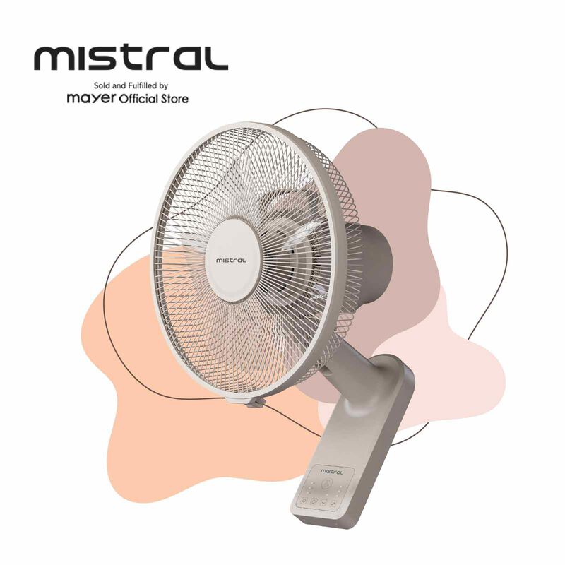 MISTRAL 12 In Dc Detachable Wall Fan With Remote Control MWF1257DR-image 3