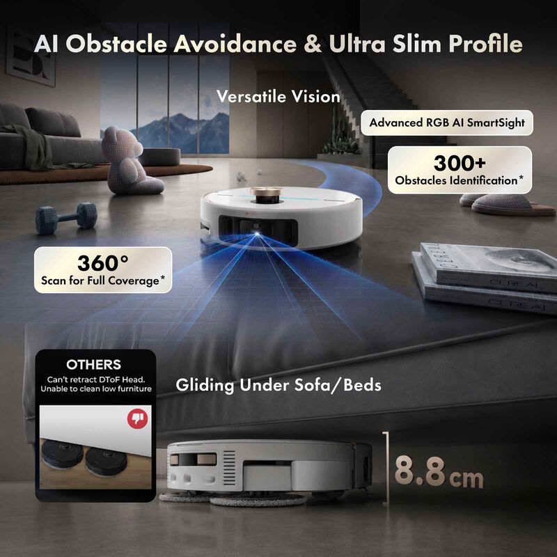 MOVA V70 Ultra Complete Robot Vacuum Cleaner - White MV-V70ULCOM-image 8