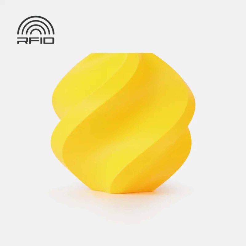 BAMBU LAB Pla Basic - Yellow - With Reusable Spool BAM-A00-Y0-1.75-1000-SPL-image null